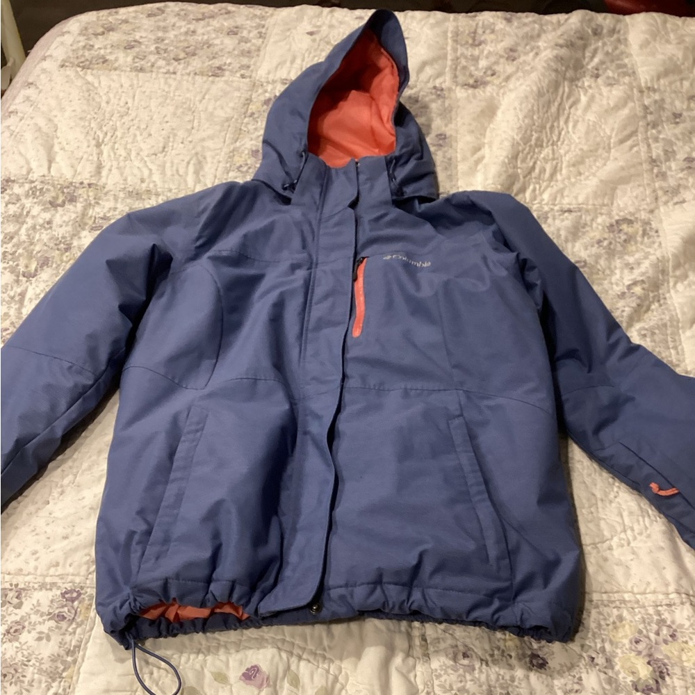 Columbia Vibrant Orange Jacket with Shimmer Lining